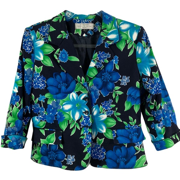 petite floral blazer